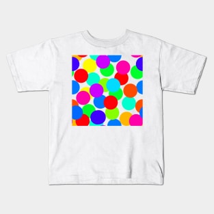 Rainbow Polka Dots Kids T-Shirt